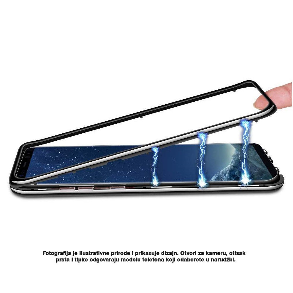 MASKICA METAL MAGNETIC 360 ZA SAMSUNG NOTE 20 ULTRA, N986F SREBRNA